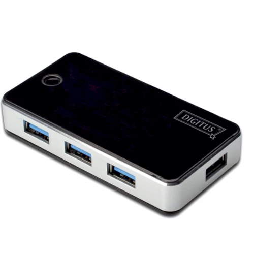 Адаптер Digitus Adapter USB to 4хUSB Black (DA-70231): Колір черный