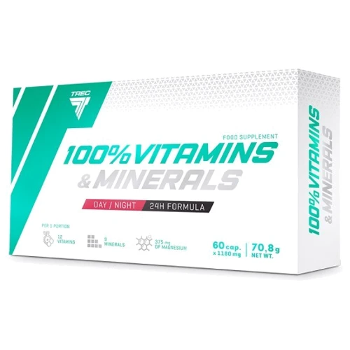 Trec Nutrition 100% Vitamins Minerals Витамины и минералы 60 капсул