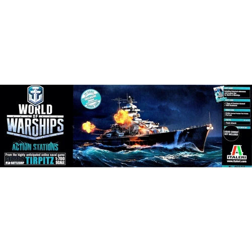 Серия ITALERI World of warships: Немецкий броненосец "Тирпиц/Tirpitz": Производитель ITALERI