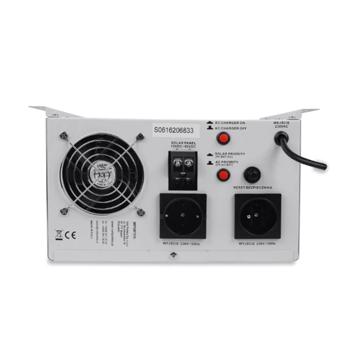 Гібридний сонячний інвертор Volt Polska SINUS PRO 1000 S 12/230V (700/1000W) + 30A MPPT: Форма вихідного сигналу Чистая синусоида