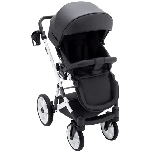 Универсальная коляска 2 в 1 Bair Kiwi White ECO BKW-29 черный (680743): Количество блоков 2