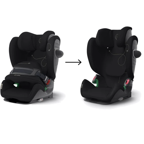 Автокресло Cybex Pallas G i-Size Moon Black (522002177): Цвет серый