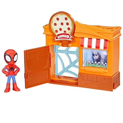 Игровой набор SPD Hasbro Городские кварталы Спайди и его удивительные друзья (F8360 SAF CITY BLOCKS PIZZA SPIDEY) фото 2