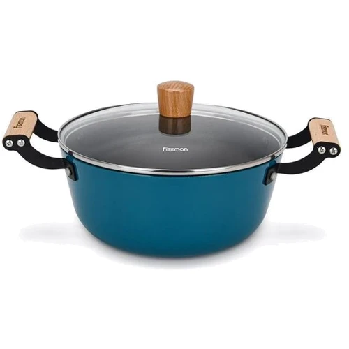 Каструля Fissman Seagreen з кришкою 24x11 см 4 л (4014)