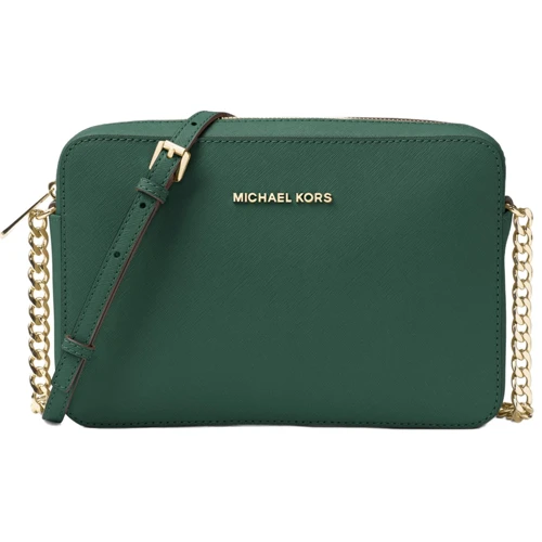 Женская сумка кросс-боди Michael Kors Jet Set Travel Large темно-зеленая (32S4GTVC3L309)