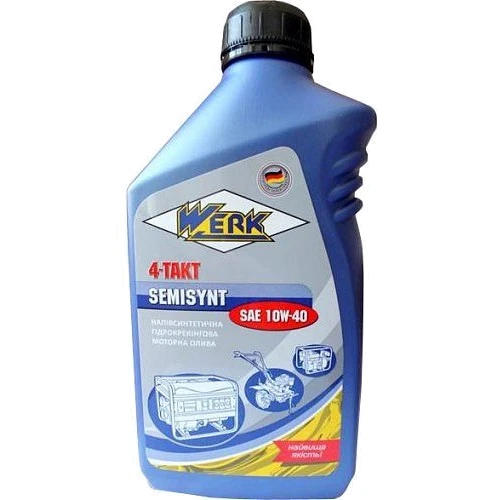 Масло моторное Werk 4-TAKT SEMISYNT SAE10W-40 API SG/SJ (1л)
