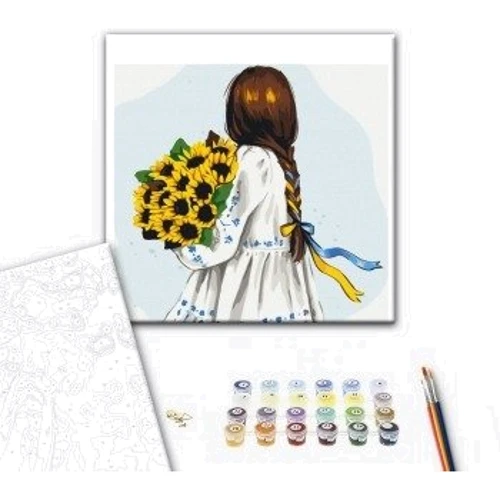 Картина по номерам Brushme Цветы Украины ©Alla Berezovska 40х50 см (BS53075): Производитель Brushme