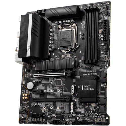 MSI Z590 PRO WIFI ATX 4xDDR4 5333 2xM2 HDMI,DisplayPort: Оперативная память 4xDDR4 5333 МГц, до 128 ГБ