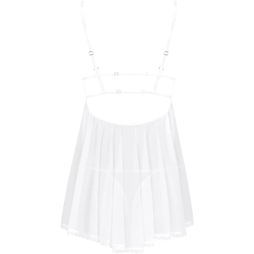 Эротический бэби-долл и стринги Obsessive Heavenlly White XL/2XL