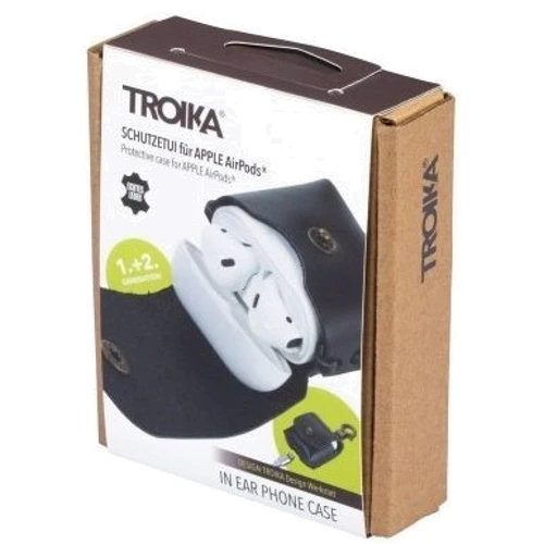 Чехол Troika Airpods для наушников натуральная кожа (APC10/BK): Производитель Troika