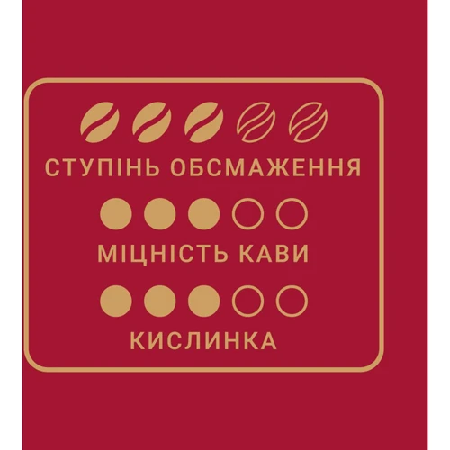 Кофе в зернах Чорна Карта Арабика 500 г (8718868256560): Вес нетто 500 г
