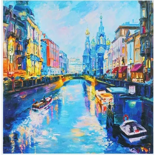 Картина по номерам с алмазной мозаикой TK Group Городской пейзаж 40x50 см (B 77587)