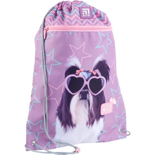 Сумка для взуття з кишенею Kite Education Studio Pets SP21-601M-3: Матеріал поліестер