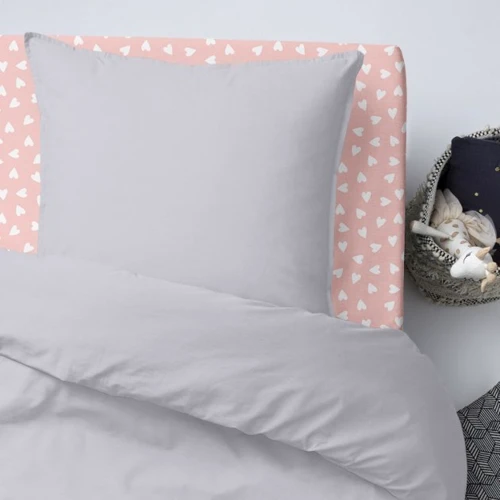 Комплект постельного белья Cosas Ranfors Grey LoveW Rose подростковый 155х215 см (Ranfors_Grey_LoveWRose_155) фото 7