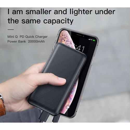 Внешний аккумулятор Baseus Power Bank 20000mAh Mini Quick Charger PD White (PPALL-DXQ02): Встроенный кабель нет
