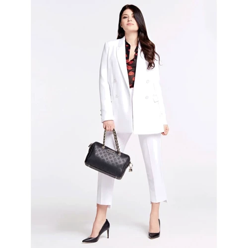 Женская сумка бочонок Guess Logo Love Box Satchel черная (HWSG7662060-BLA): Тип Сумки