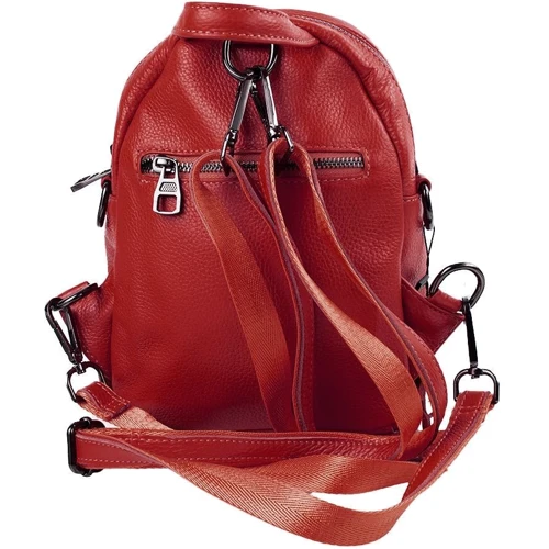 Женский рюкзак Vito Torelli красный (VT-5005-red): Материал Натуральная кожа