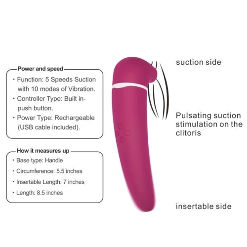 Вакуумный клиторальный стимулятор LOVETOY Toyz4Partner, Pink