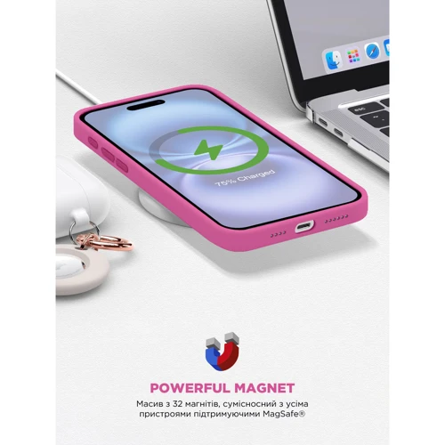 Чохол для iPhone ArmorStandart ICON2 MagSafe Fuchsia for iPhone 16 (ARM81314) фото 8