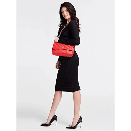 Женская сумка через плечо Guess Melese Shoulder Bag красная (HWVG7667200-RED): Тип Сумки