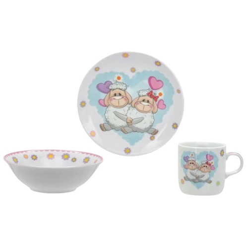 Детская посуда Limited Edition HAPPY LAMBS Набор 3 предмета (C558)
