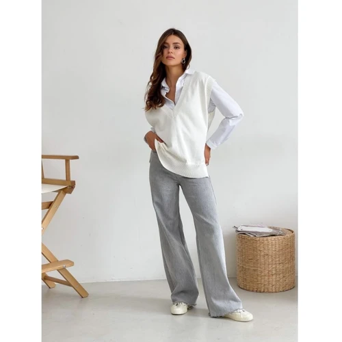 Жилет АRTKNIT Cotton 27013 One Size молочный