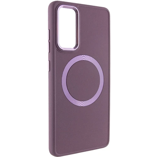 Чохол для телефона TPU Case Bonbon Metal Style with MagSafe Plum Samsung A546 Galaxy A54 5G: Колір бордовий