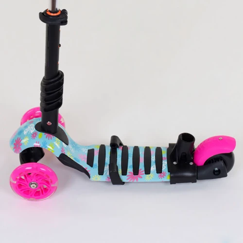 Самокат 5в1 Best Scooter (PU колеса з підсвічуванням) Абстракція Multicolor (84215): Матеріал коліс поліуретан