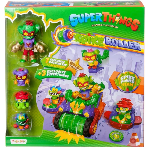 Игровой набор SuperThings Kazoom Kids S1 –Спайк-роллер Кактус (3 машинки, Казум-Кид, 3 фигурки) (PSTSP514IN00): Производитель SuperThings