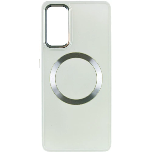 Чехол для телефонов TPU Case Bonbon Metal Style with MagSafe White for Samsung A556 Galaxy A55: Совместимость Samsung A556 Galaxy A55