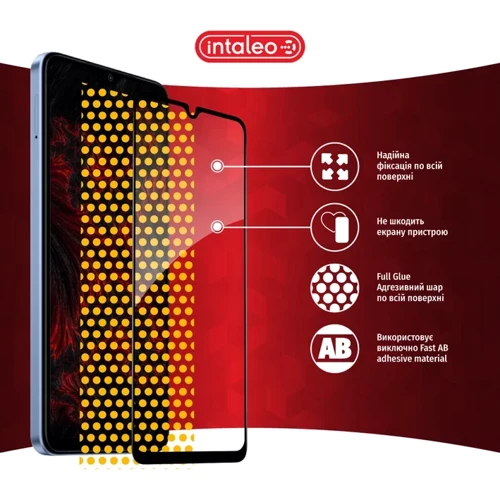 Intaleo Tempered Glass Full Glue Black for Xiaomi Redmi A3 фото 6