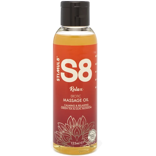 S8 Massage Oil масажне масло, 125 мл, Зелений чай і бузок
