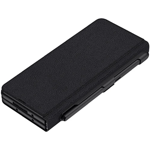 Аксессуар для смартфона GKK Leather Wallet with Slot Pen Black for Samsung F946 Galaxy Fold 5: Материал искусcтвенная кожа