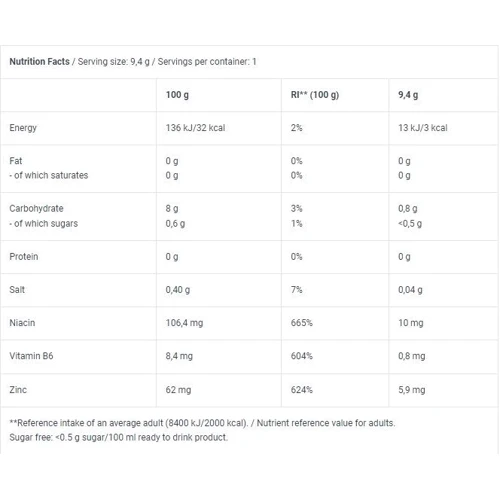 Передтренувальний комплекс BioTechUSA Super Nova 9.4 g / 1 serving / Peach: Форма випуску Порошок