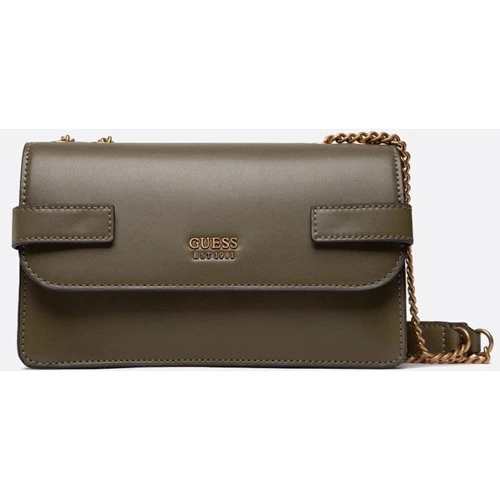 Женская сумка через плечо GUESS ATENE CONVERTIBLE XBODY FLAP оливковая (HWVB8419210-OLV): Пол Женский