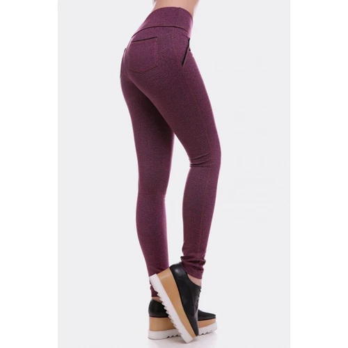 Леггинсы ArtStyleLeggings LSN-034A-48 48 бордовые: Вид Леггинсы