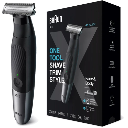 Машинка для стрижки (триммер) Braun XT5200: Максимальная длина стрижки, мм 5