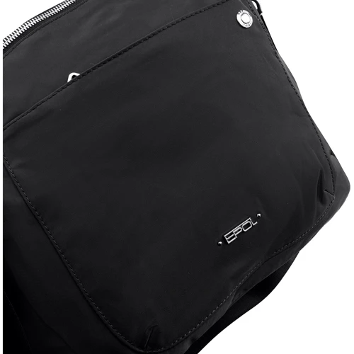 Женская сумка через плечо Epol черная (VT-6021-03-black): Тип ручки Со съемным ремнем, Плечевой ремень, Без ручки