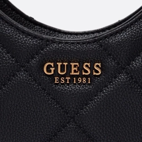 Жіноча сумка хобо GUESS ABEY SMALL HOBO чорна (HWQB8558010-BLA): Тип Сумки