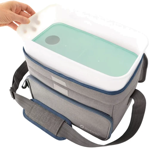 Термосумка Outwell Coolbag Albatross M Grey (590154): Материал изоляции 100% полиэстер 600D, подкладка из алюминиевой фольги