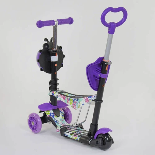 Самокат 5в1 Best Scooter (PU колеса с подстветкой) Абстракция Multicolor (84216) фото 6