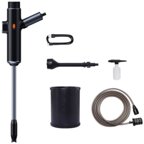 Минимойка высокого давления Baseus Dual Power Portable Electric Car Wash Spray Nozzle Black: Емкость для воды (л) нет