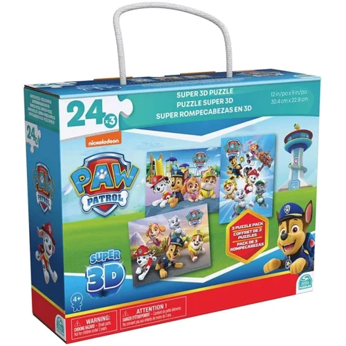 Пазл Spin Master Щенячий патруль Супер 3D 3 в 1 (SM98351/6066807)