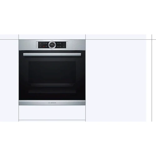 Духова шафа електрична Bosch HRG6753S2: Об'єм, л 71