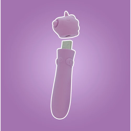Вібратор-єдиноріжка Unihorn USB Bullet - Karma Lilac, віброкуля, USB зарядка