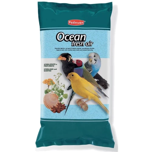 Пісок для птахів Padovan OCEAN fresh air гігієнічний кварцовий 5 кг (PP00118)