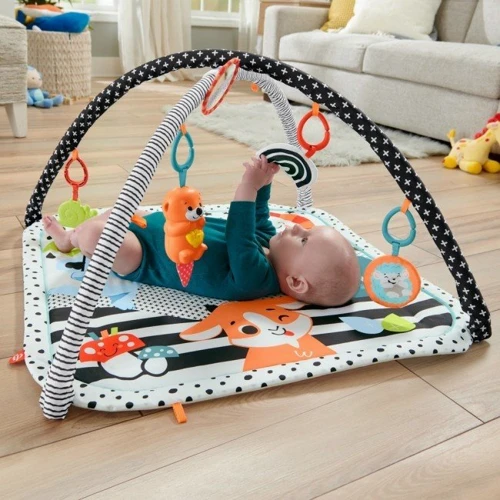 Килимок-ігровий центр 3-в-1 Fisher-Price Веселі розваги (HBP41): Особливості музыкальное сопровождение, игровые дуги