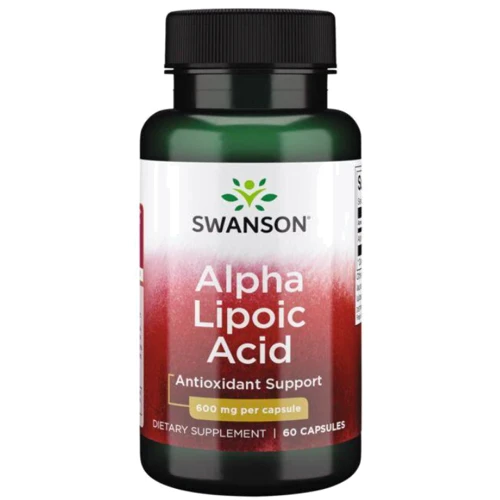 Swanson Alpha Lipoic Acid Альфа-ліпоєва кислота 600 мг 60 капсул