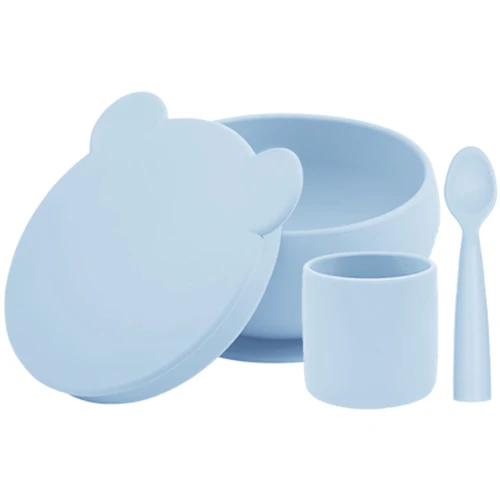 Набір для годування MinikOiOi BLW Set I (Mineral Blue) силіконовий (101070056)
