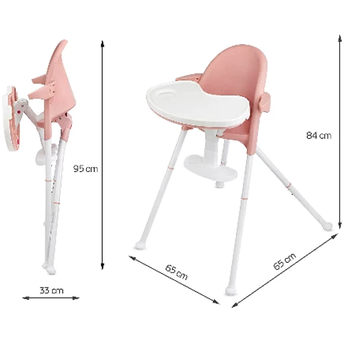 Стільчик для годування 2 в 1 Kinderkraft Pini Pink (KKKPINIPNK0000) фото 3